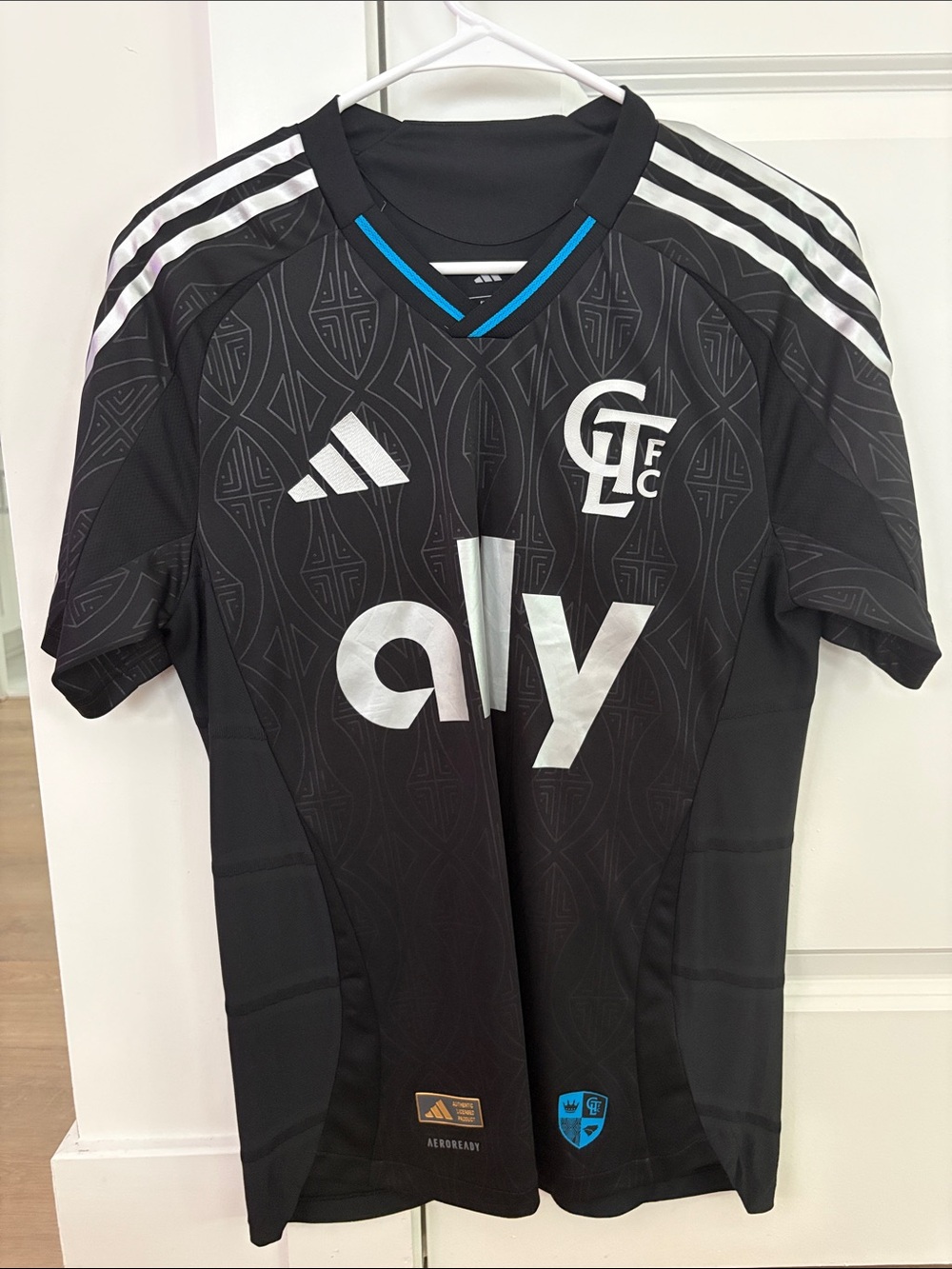 adidas Black and White Chelsea FC Away Soccer Jersey